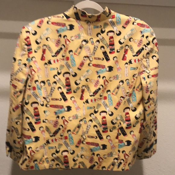 NOUVEAUX Fun & Flirty Asian Inspired Print Jacket - Size 14 - $28 - Picture 2 of 7